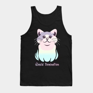 Cat want World Domination Tank Top